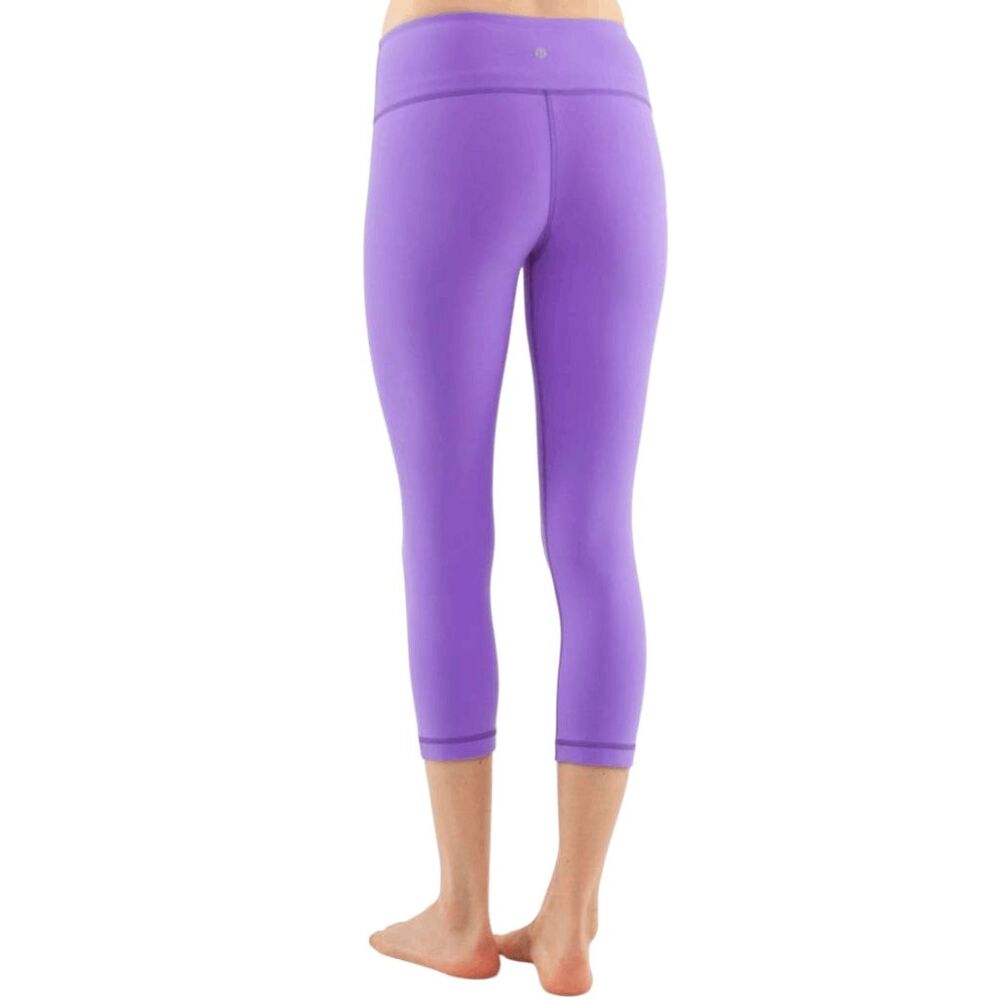 LULULEMON ATHLETICA Wunder Under Crop In Power Purple Size 4